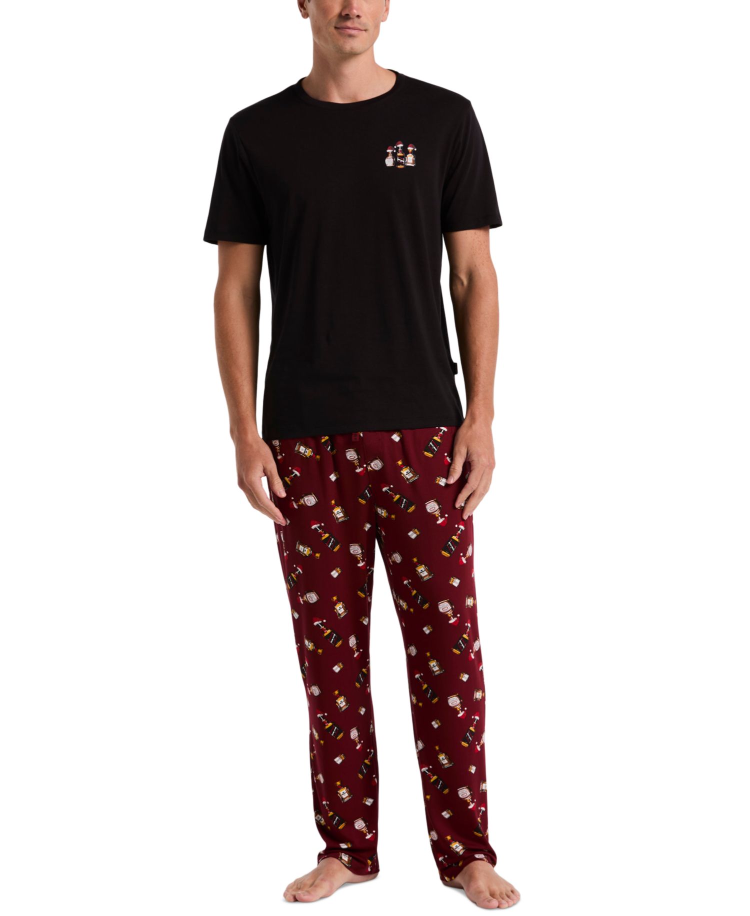 Men's Deluxe Touch Cocktail-Print Pajama Pants