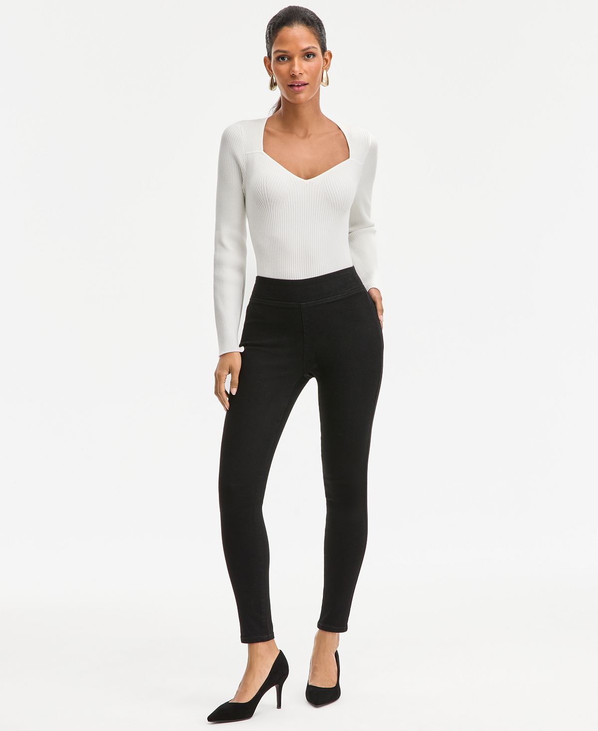 I.N.C. International Concepts Women's Pull-On Skinny Jeans, Macy's Exclusive view 1 — MAYCSS fashion products