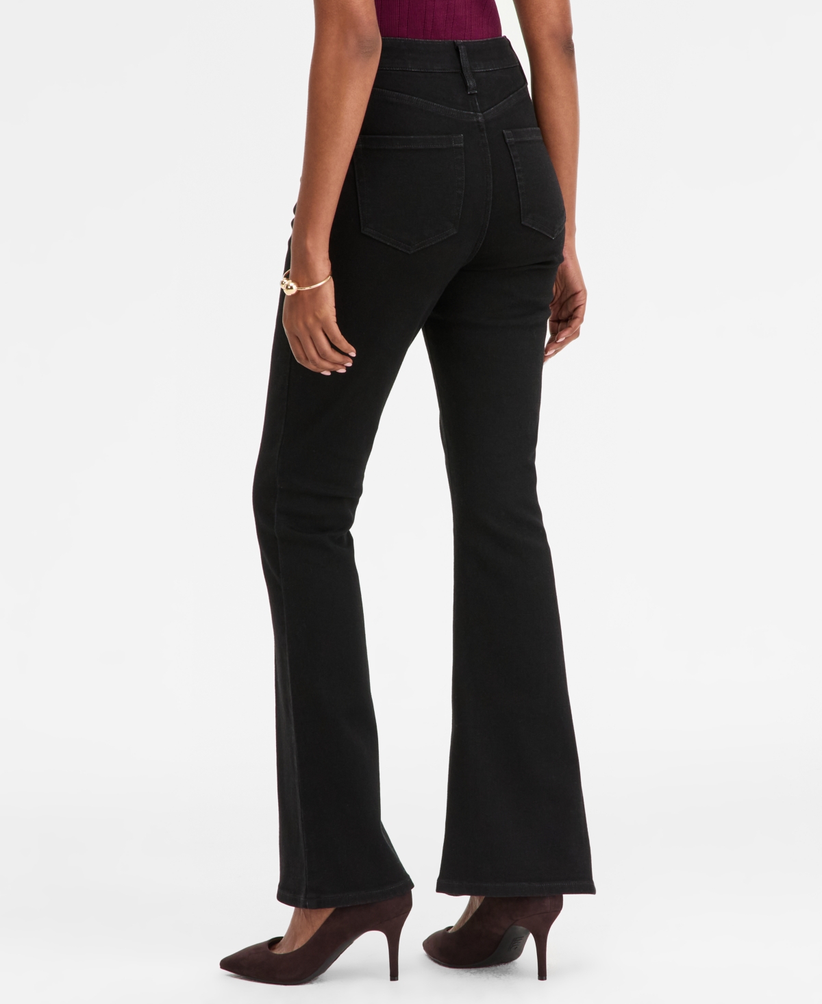 Inc International Concepts Women's High-rise Bootcut Jeans, Macy's Exclusive In Black