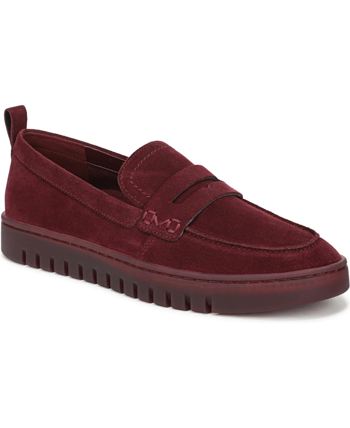 Womens Uptown Loafers - Cherry jubilee suede leather