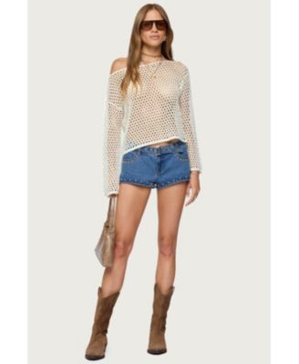 Women's Kalley Off Shoulder Crochet Top
