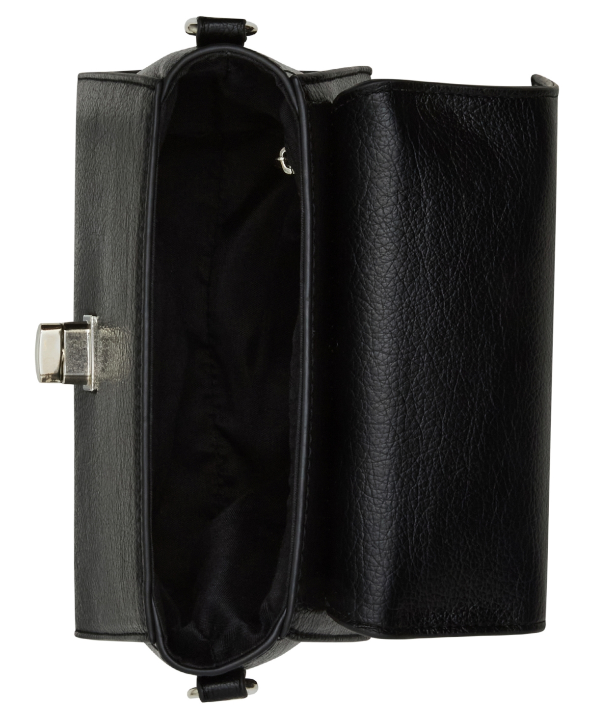 Madden Girl Trissa Turn Lock Satchel Bag In Black