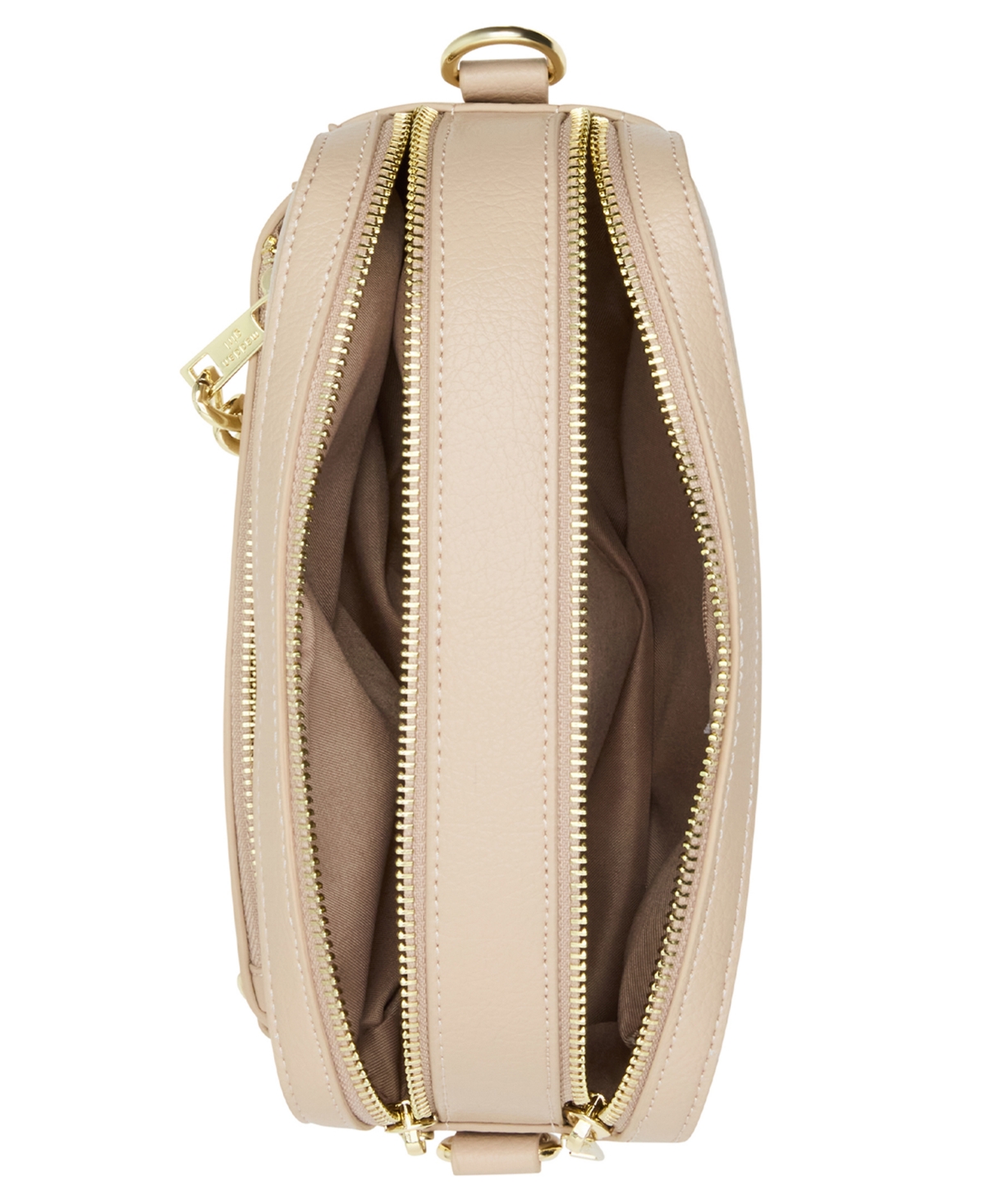 Madden Girl Tara Zipper Crossbody Camera Bag In Brown