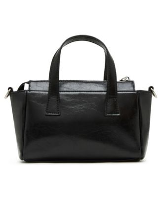 Cathc Crinkle Zipper Satchel Bag