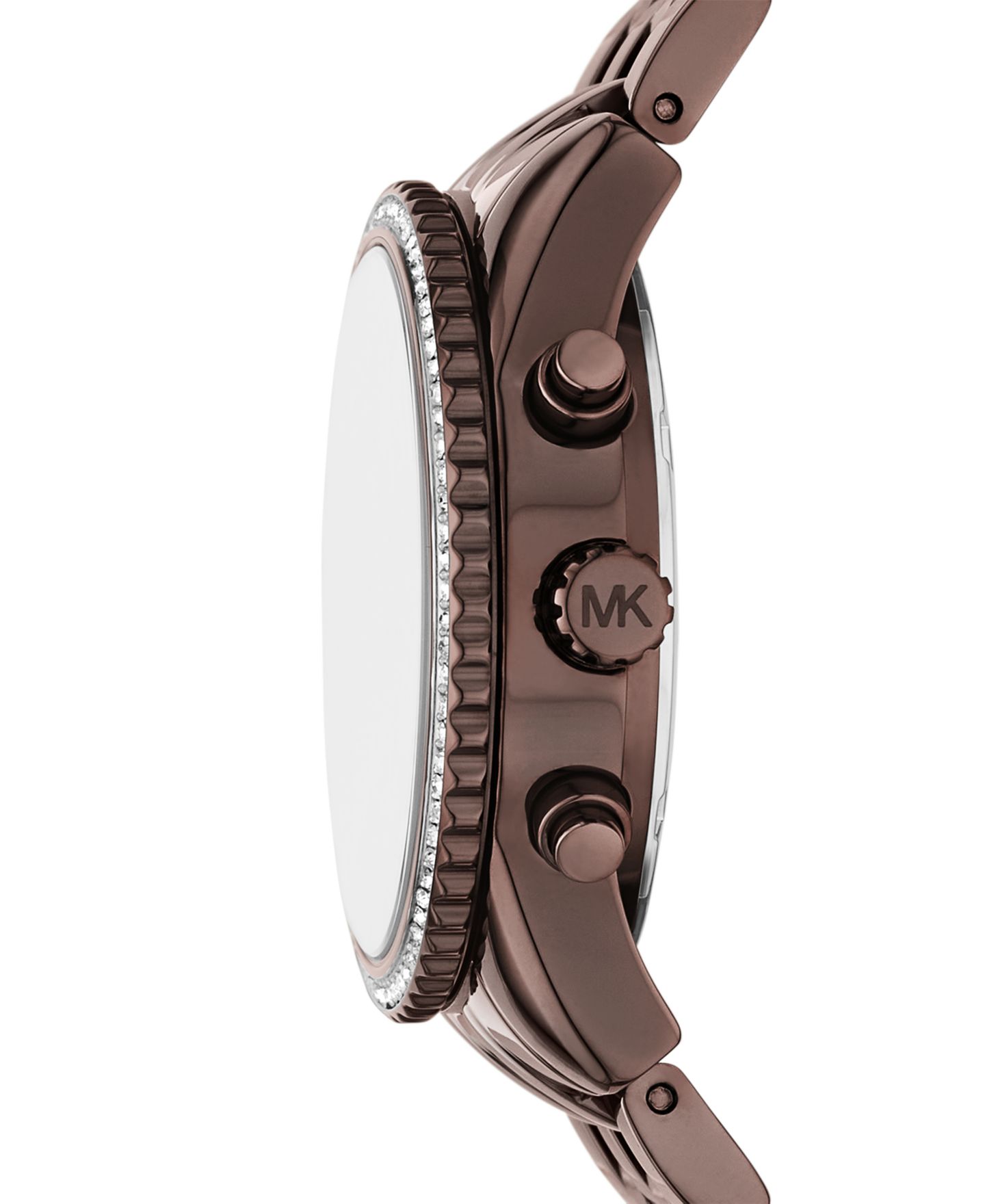 Женские часы Michael Kors Bryant Chronograph Brown Stainless Steel Watch, 35mm — фото 5
