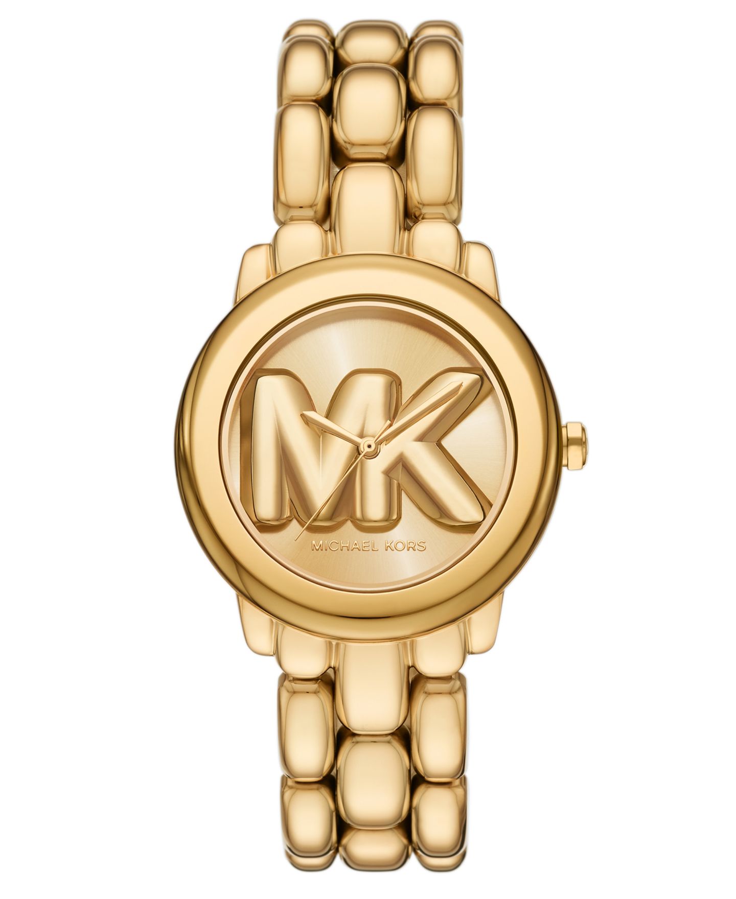 Женские часы Michael Kors Phoebe Three-Hand Gold-Tone Stainless Steel Watch, 36mm — фото 1