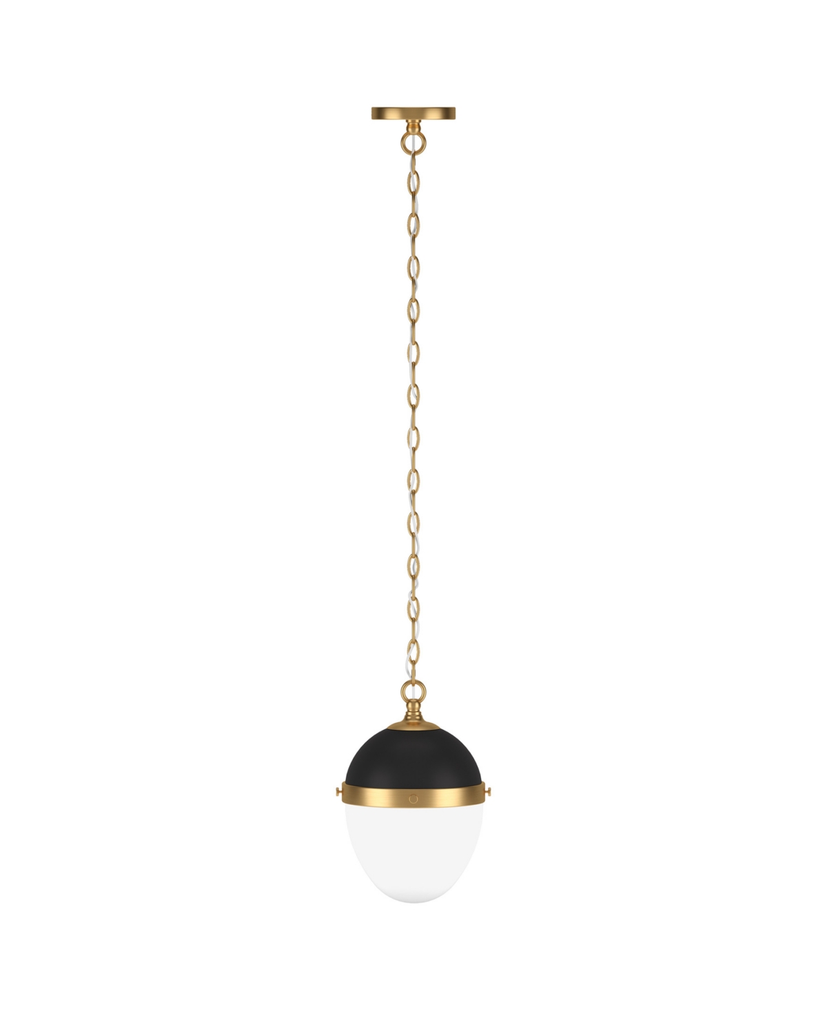 Hudson & Canal Aurelia 13" Metal Pendant With Glass Shade In Brown