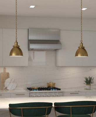 Elodie 8" Metal Pendant with Metal Shade