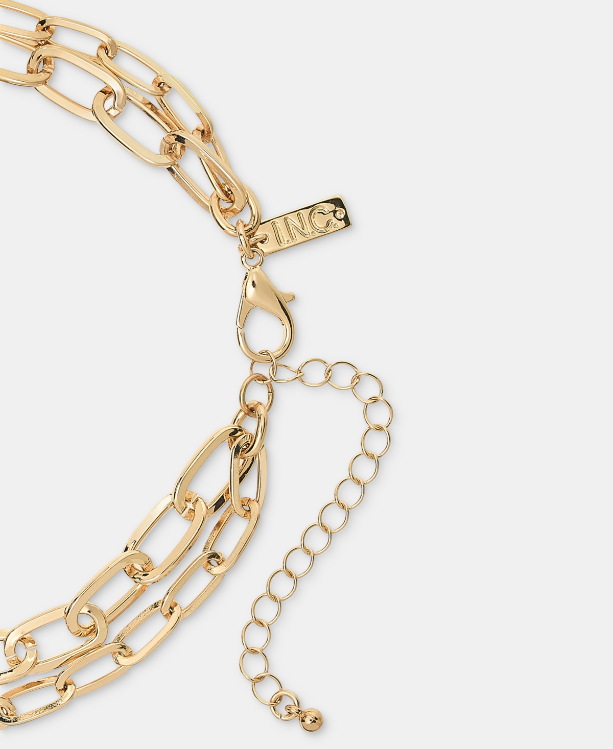 Inc International Concepts Mixed Charm Layered Lariat Necklace, 16-1/2" + 3" Extender, Macy's Exclusive In Multi