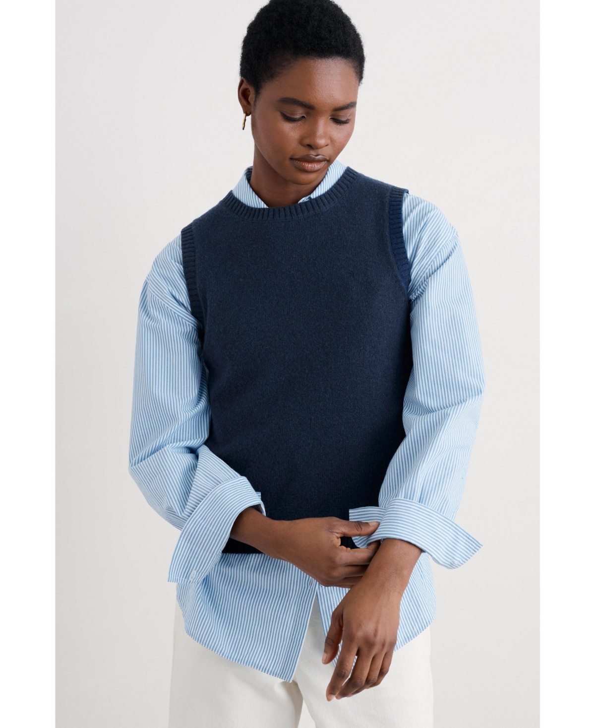 Women's East View Sweater Vest - Maritime