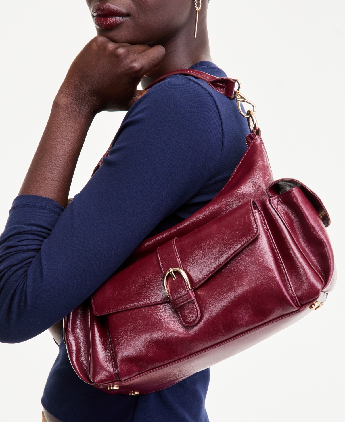 On 34th Jynna Medium Glaze Shoulder Bag, Exclusively At Macy's