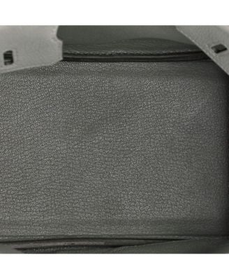 Pre-Owned Hermes Birkin 25 Handbag Grey Togo with Gold Hardware