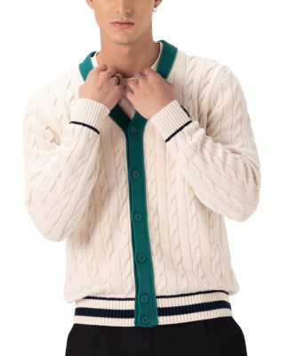 Men's Cable Knit Cardigan