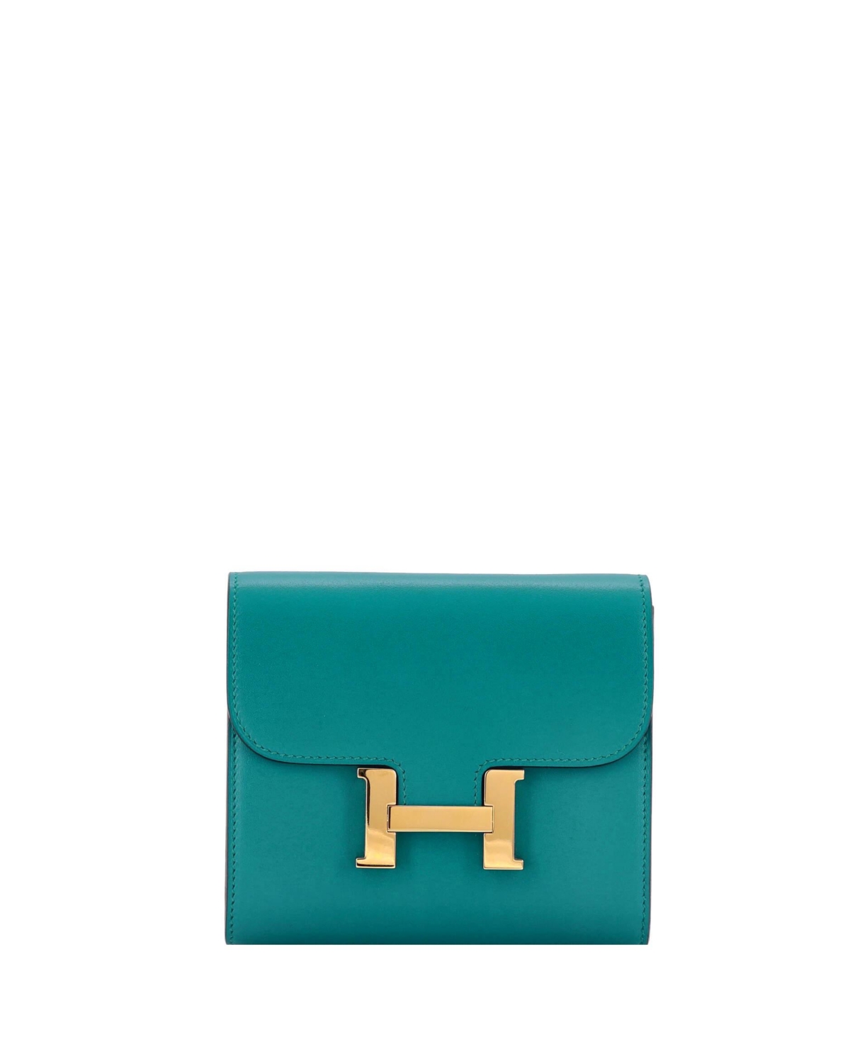 Compact Constance Wallet Tadelakt - Blue