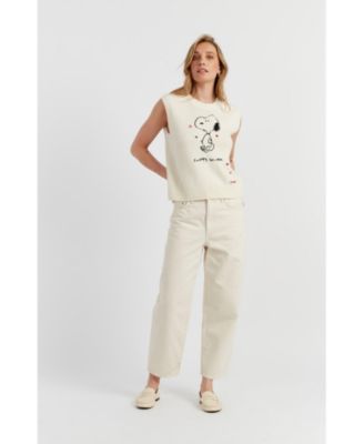 Women's Wool Cashmere Snoopy Anniversary Tank