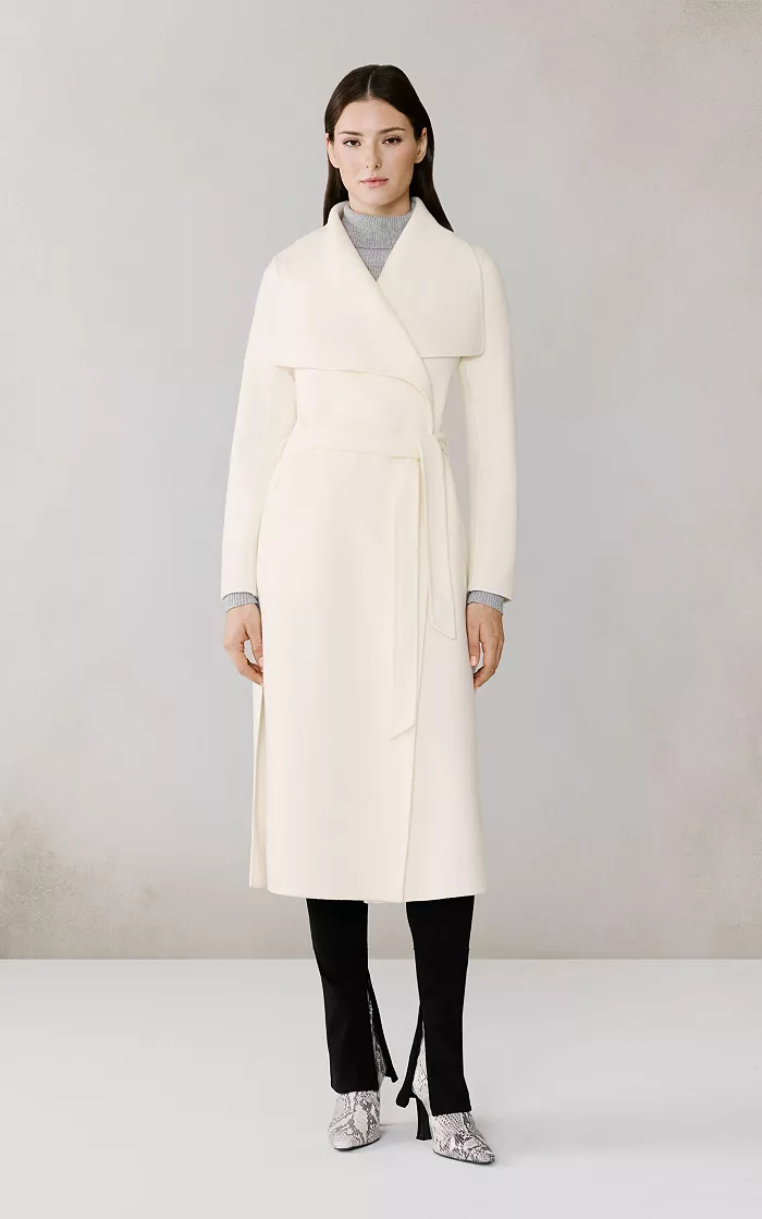 Women's Britta-U Double Face Wool Wrap Coat - thumbnail 7