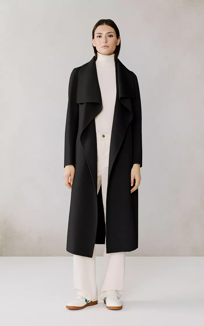 Women's Britta-U Double Face Wool Wrap Coat - thumbnail 2