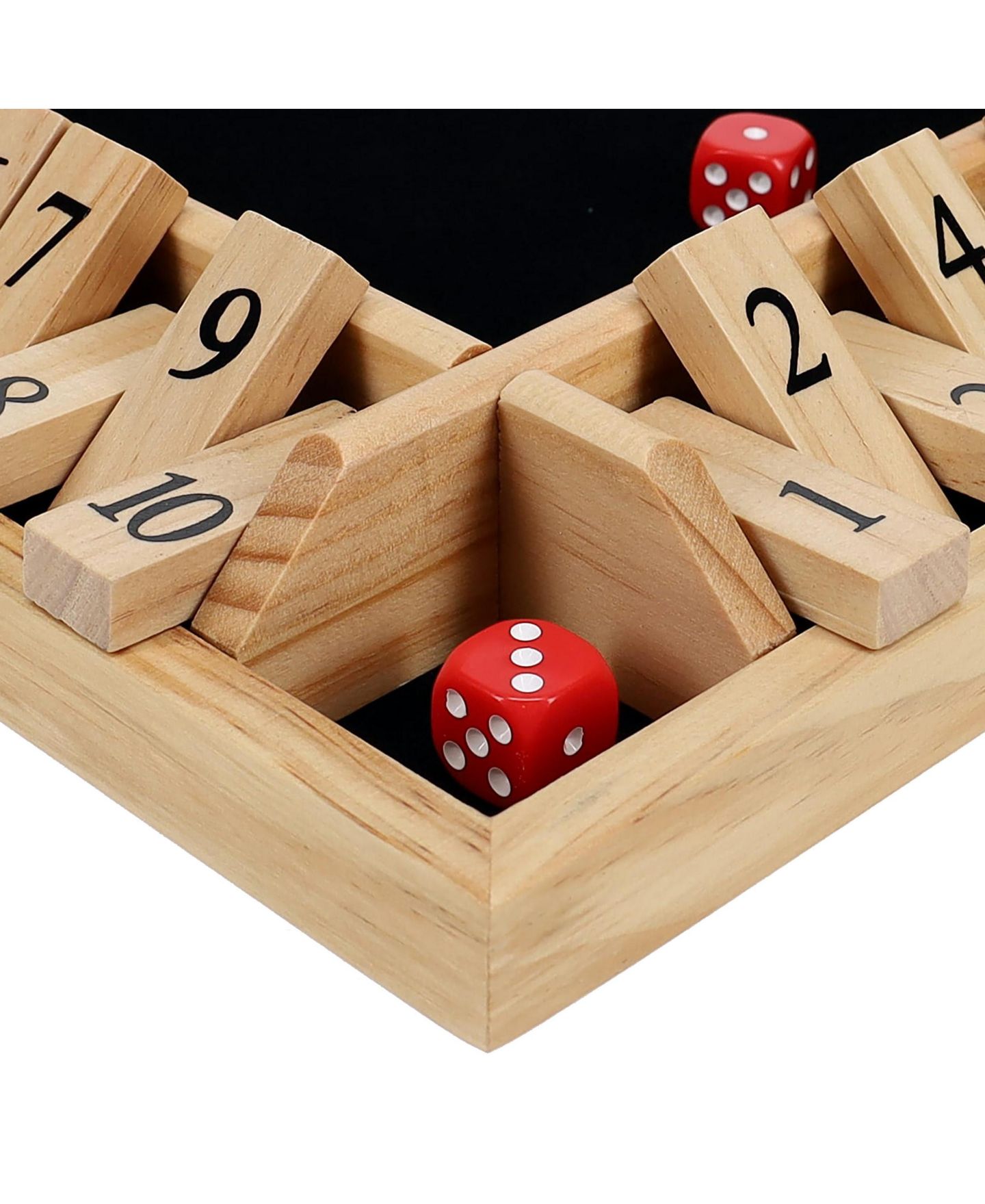Детская настольная игра Pacific Shore Games Shut the Box 4-Player Board Game, Ages 14+, цвет: Натуральный — фото 5