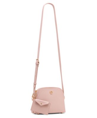 Dome Zip Top Detachable Card Case Crossbody Bag