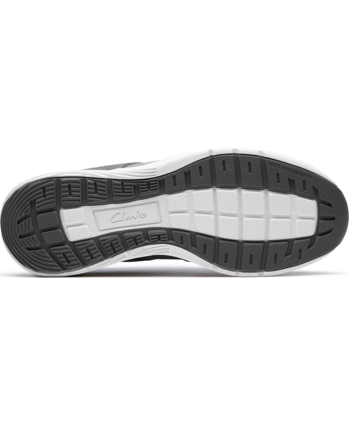 Мужские кроссовки Clarks Motion Trek GO Casual Lace Up, цвет: Серый кожаный — фото 7