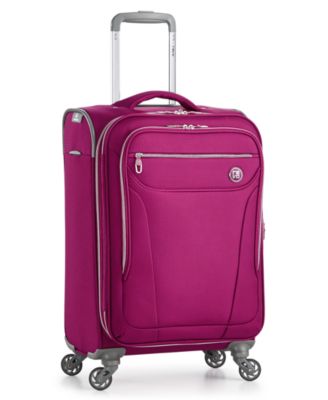 macys pink luggage