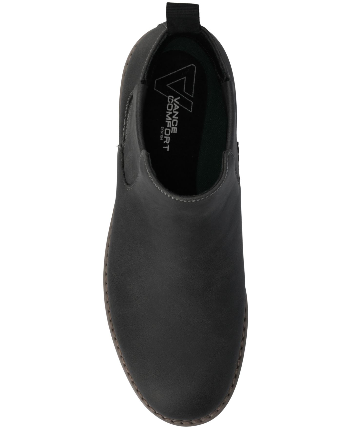 Мужские ботинки Vance Co. Osmond Comfort Round Toe Chelsea, цвет: Чёрный — фото 4