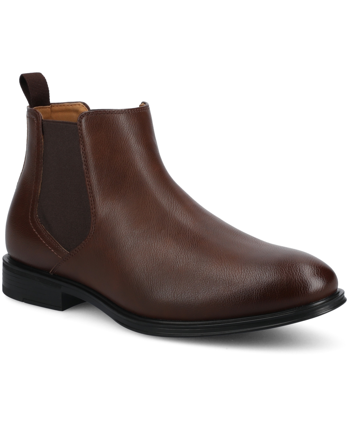 Vance Co. Vance Men's Josiah Medium And Wide Width Chelsea Boot In Brown