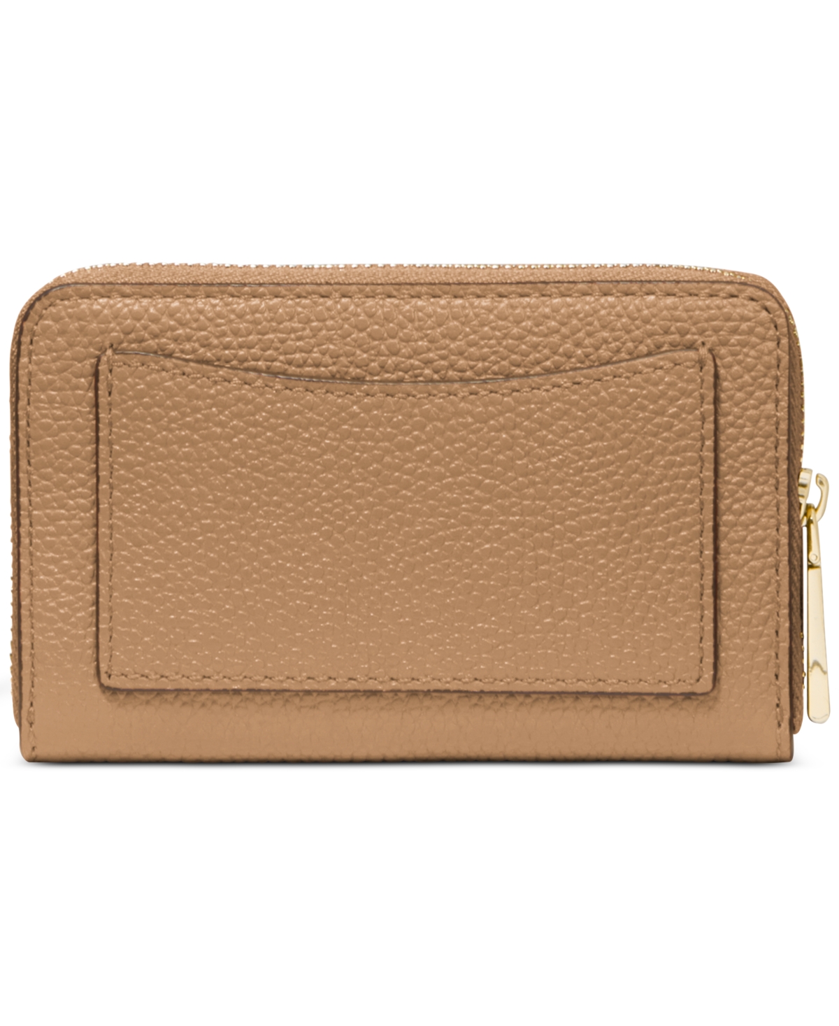 Michael Kors Jet Set Small Zip Around Card Case In Brown