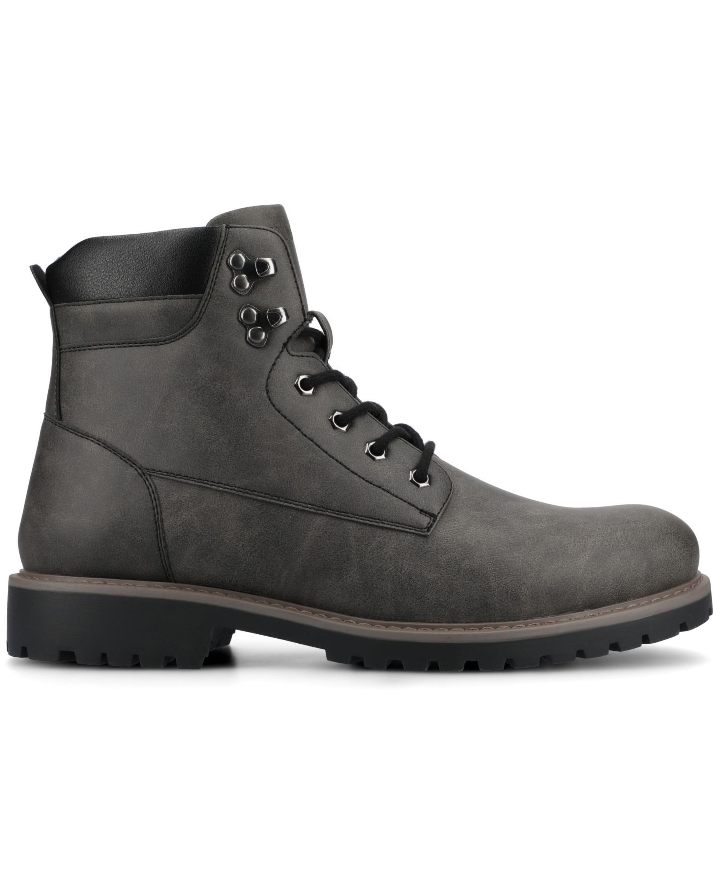 Мужские ботинки Vance Co. Rogue Round Toe Work Ankle, цвет: Угольный — фото 2