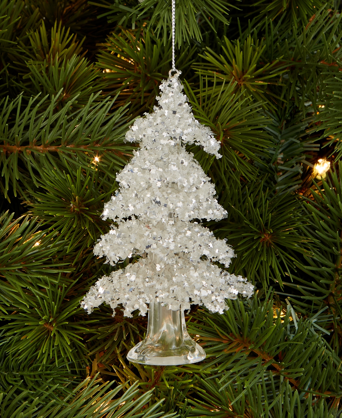 Holiday Lane Christmas Glitters Clear Tree Ornament, Macy's Exclusive In Multi