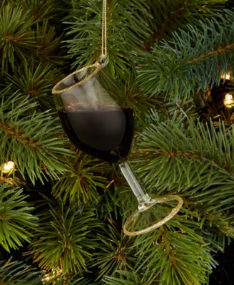 Spirits Red Wine Glass Ornament, Macy's Exclusive 