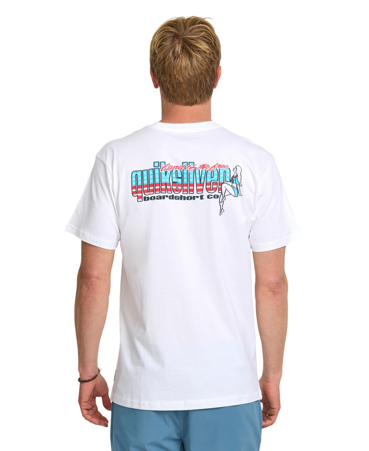 Men's Freedom Pin Up Short Sleeve T-Shirt - White