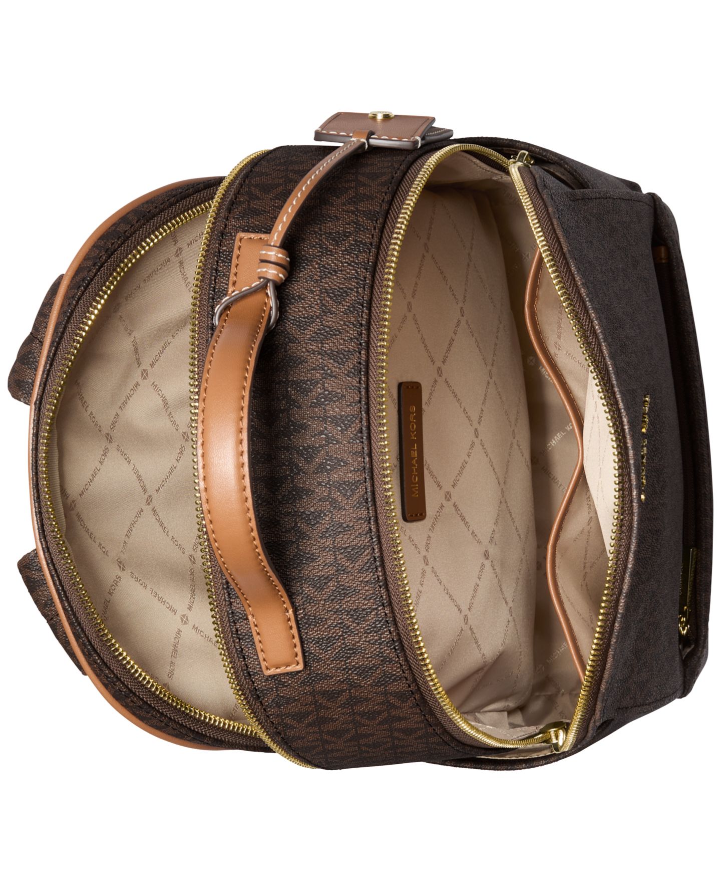 Рюкзак MICHAEL Michael Kors Sable Medium Signature Logo, цвет: Коричневый — фото 3