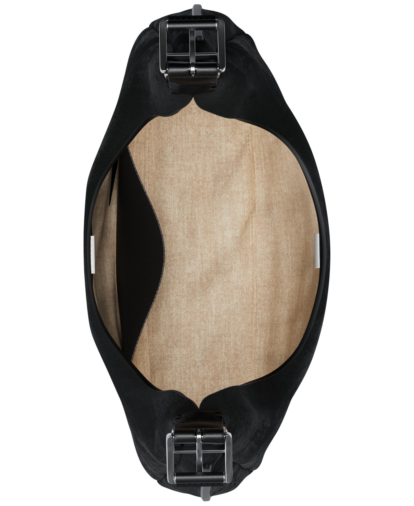 Женская сумка Michael Kors Nolita Large Nubuck Hobo Shoulder, цвет: Чёрный — фото 5