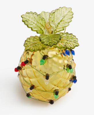 Hawaii Glass Decorated Pineapple Ornament, Macy's Exclusive