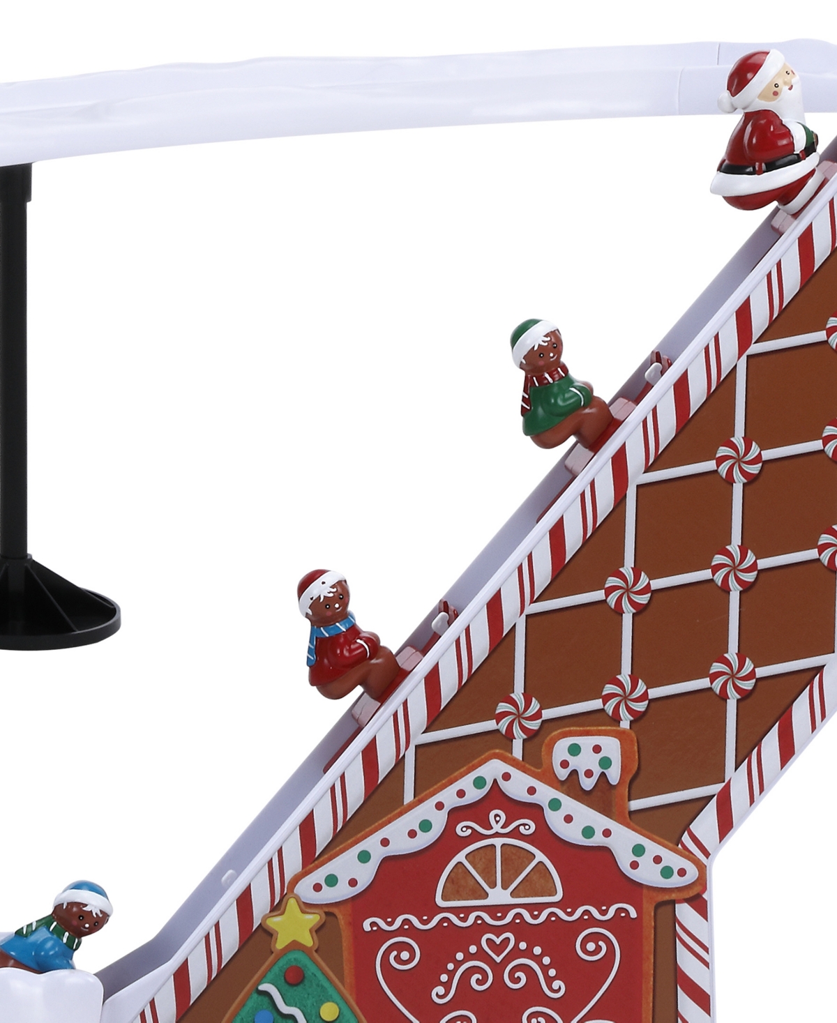 Mr. Christmas Animated Gingerbread Ski Slope In Brown