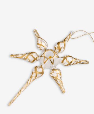 Blessed Glass Gold-Tone Striped Finial Ornament, Macy's Exclusive