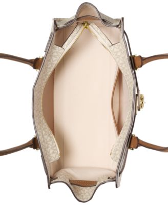 Michael Kors Hamilton Moderne Medium Signature Logo Satchel Bag