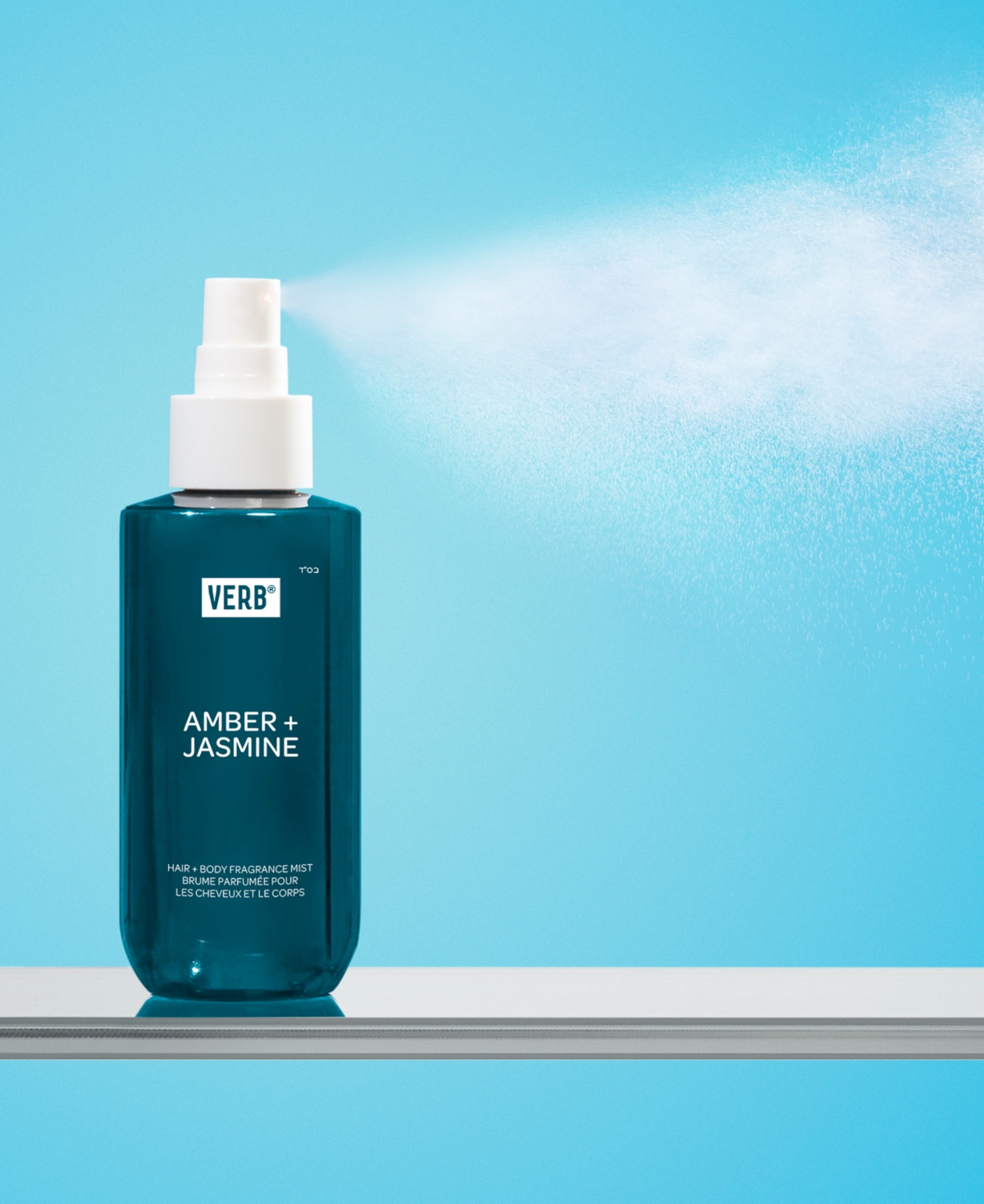 Verb Amber + Jasmine Hair & Body Fragrance Mist, 5 Oz. In Transparent