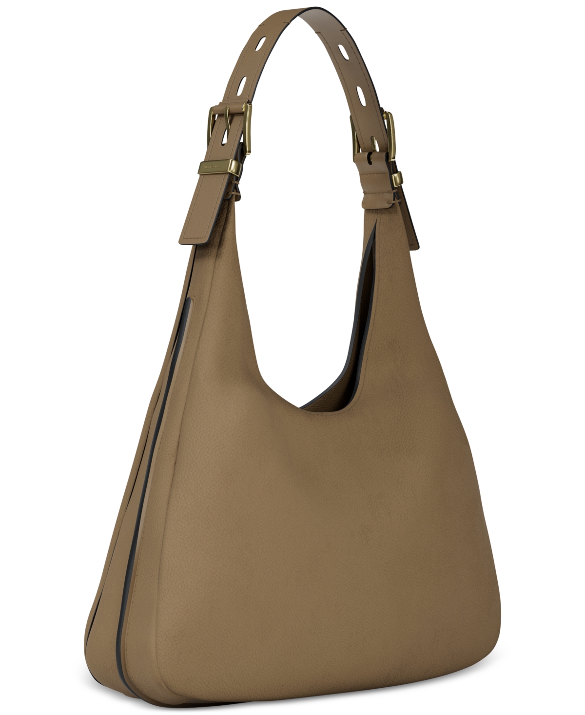 Michael Kors Michael  Nolita Large Hobo Leather Shoulder Bag In Brown