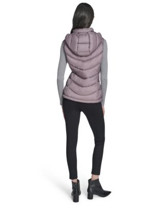 Women's Packable Hooded Puffer Vest, Created for Macy's