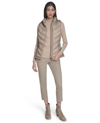 Women's Packable Hooded Puffer Vest, Created for Macy's