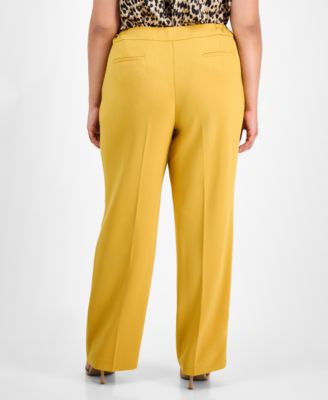 Plus Size Straight-Leg Pants