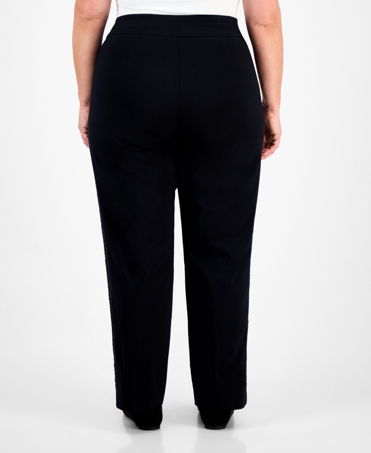 Jm Collection Plus Side-Sequin Cambridge Pants, Macy's Exclusive