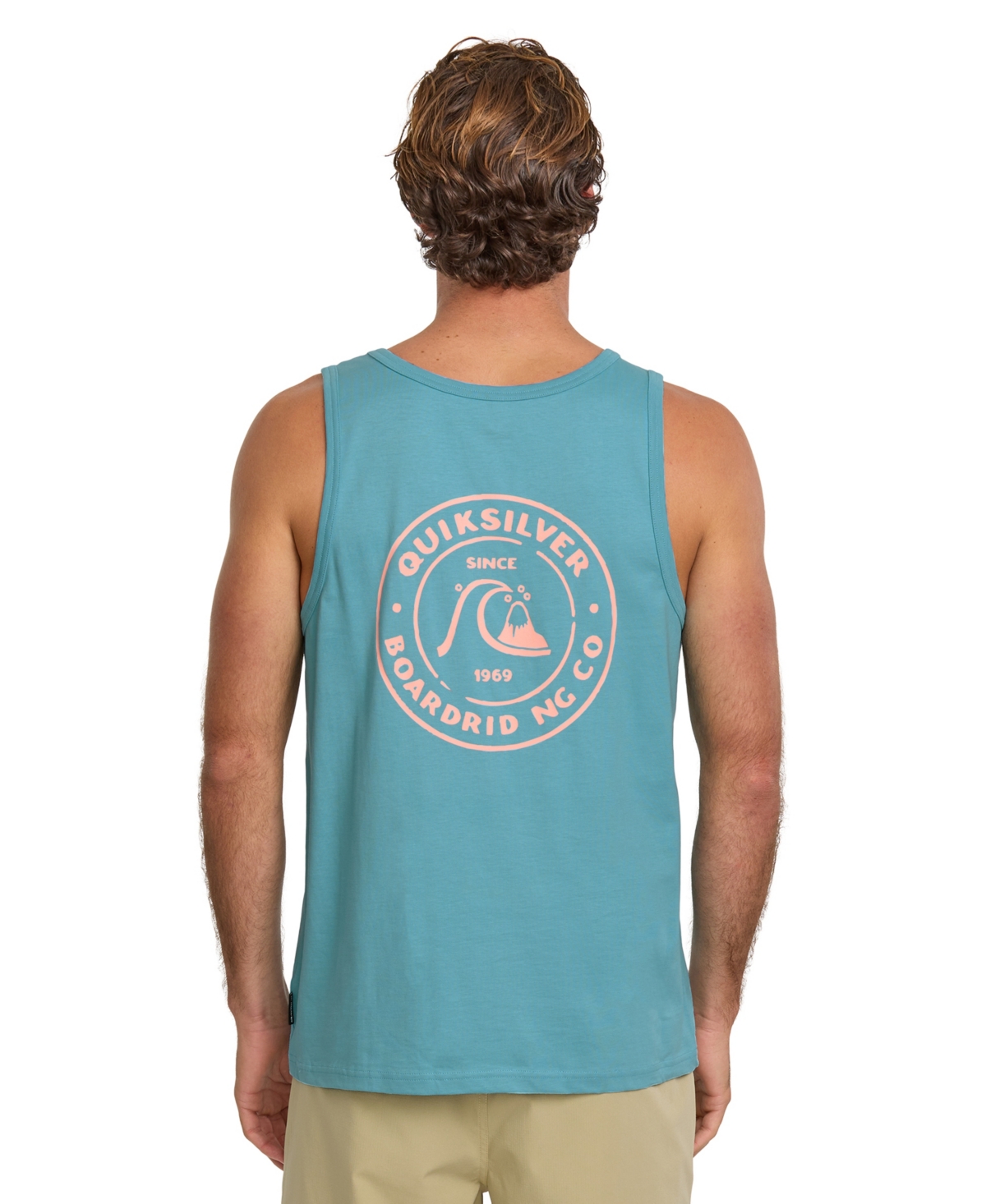 Men's Bubbles Sleeveless Tank Top - Aqua Blue