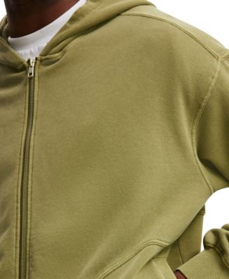 Men's Cropped Zip Up Hoodie