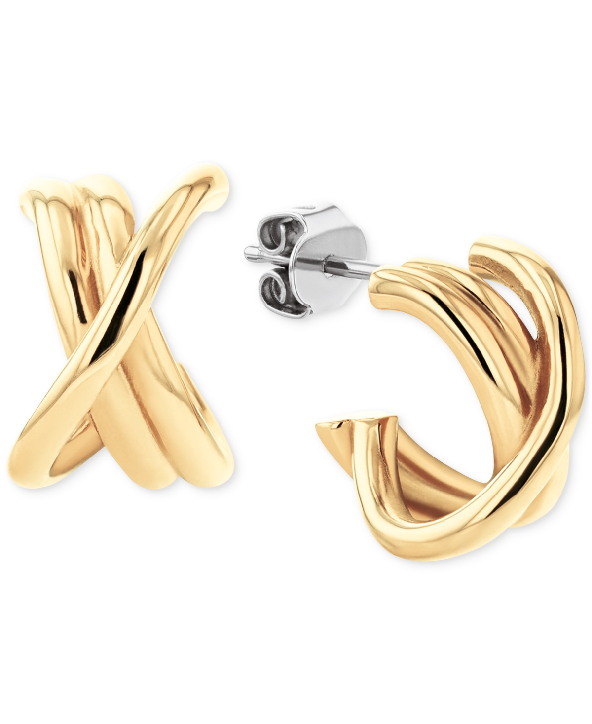 Tommy Hilfiger Nautical Knot Stud Earrings In Gold