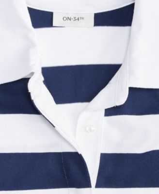Women's Striped Rugby Top, Macy's Exclusive