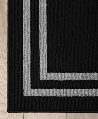 Double Line Border Tufted 2-Pc. Runner Rug Set