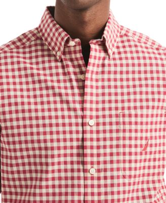 Men's Long Sleeve Check Button-Down Shirt